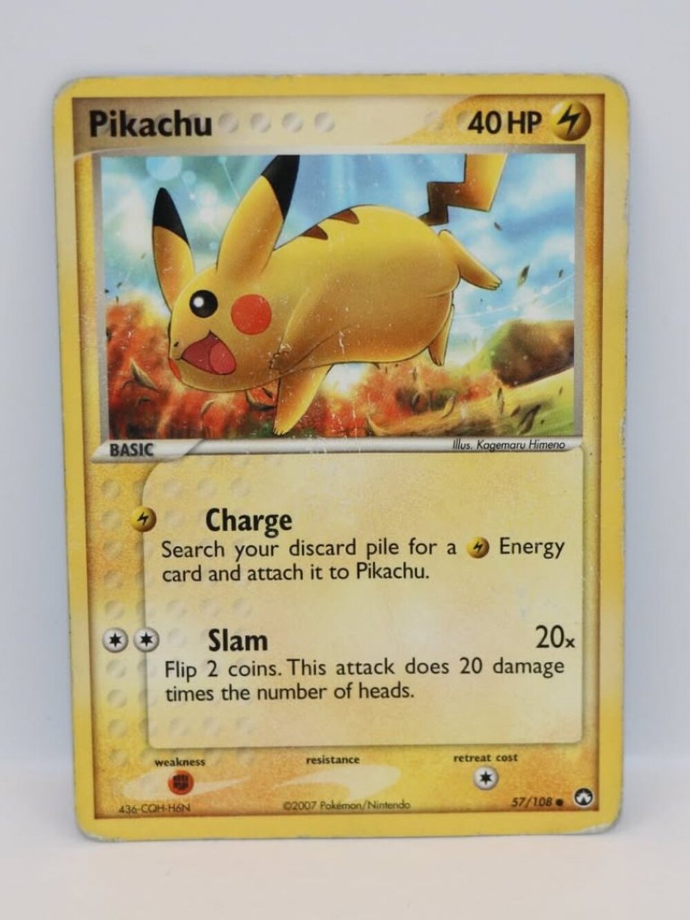2007 Pikachu 57 EX Power Keepers